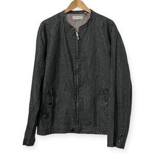 Five Four Zip-Up Jacket XL –Minimalist Linen-Blend Lightweight Outerwear for Men